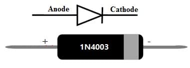 1N4003 Diode Pin Configuration