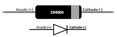 1N4004 Diode Pin Configuration