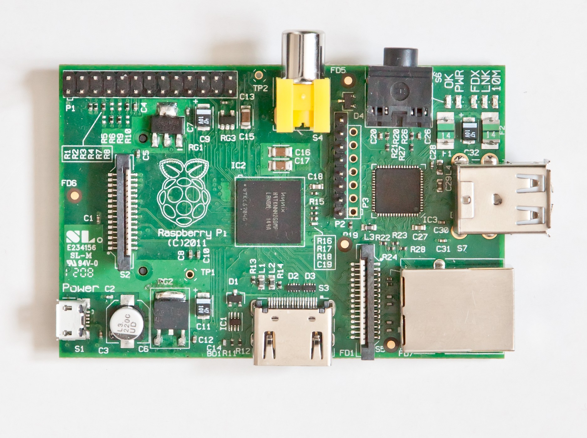 مدل A Raspberry Pi Board