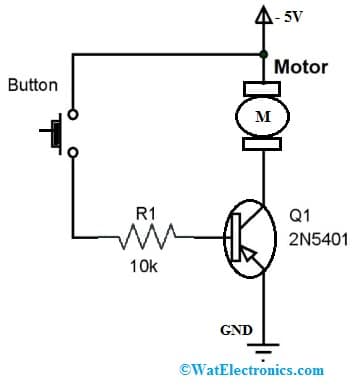 2N5401 PNP Transistor Circuit