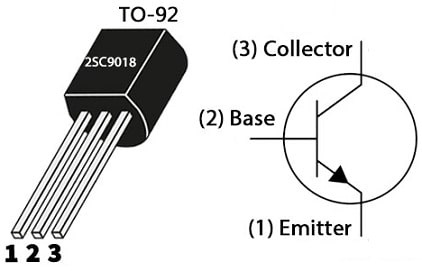 2SC9018 Transistor Pin Configuration