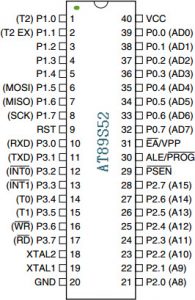 AT89S52 Pin Diagram