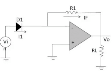 Antilog Amplifier with Diode as Logging Element