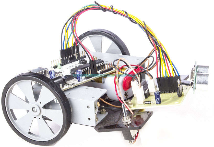 Arduino Operated Obstacle Avoidance Robot Project