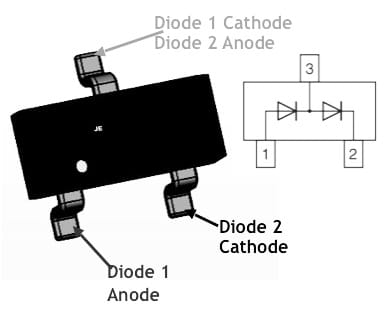 BAV99 Diode Pin Configuration