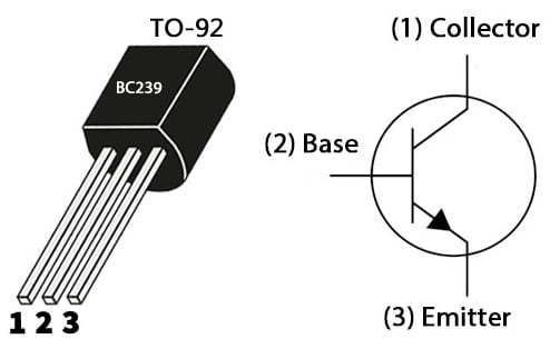BC239 Transistor Pin Configuration