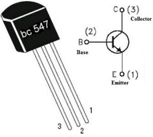 BC547 Transistor Pin Configuration