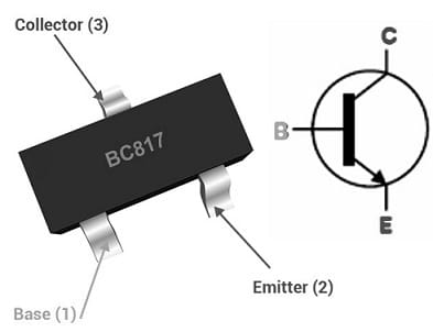 BC817 Transistor Pin Configuration