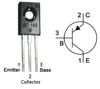 BD140 Transistor Pin Configuration