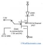 Basic Circuit Diagram of MPF102 JFET