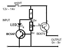 Bench Power Supply Circuit with BD679 Transistor