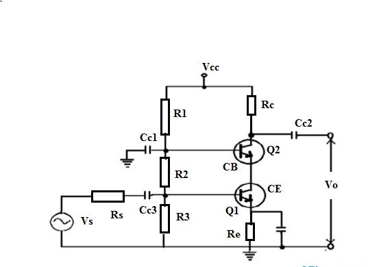 Cascade Amplifier Circuit Diagram