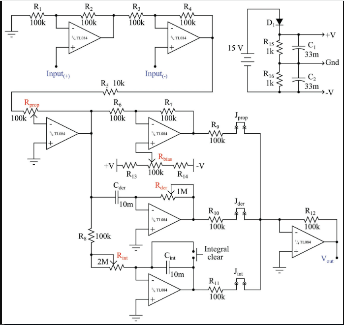 Pid Controller Circuit Using Op Amp