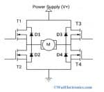 Circuit Diagram in H-bridge Configuration