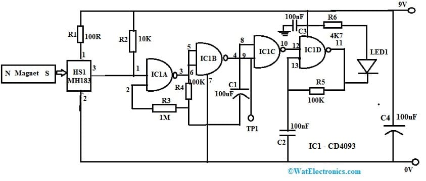 Circuit Diagram of Door Sensor