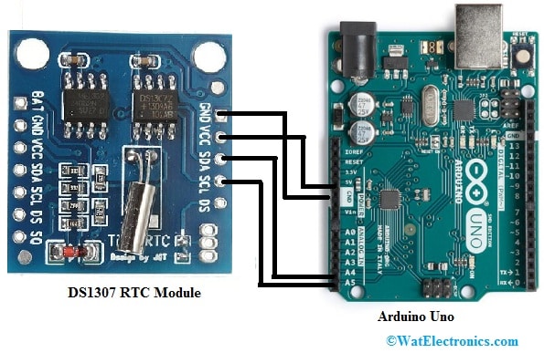 DS1307 RTC Module Interfacing with Arduino Uno