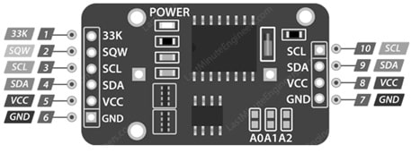 DS3231 RTC Module Pin Configuration