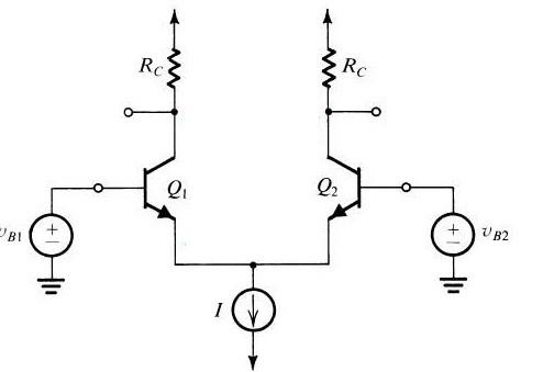 Differential Amplifier Using BJT Circuit