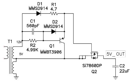Discrete Driver Circuit with MMBT3906 Transistor