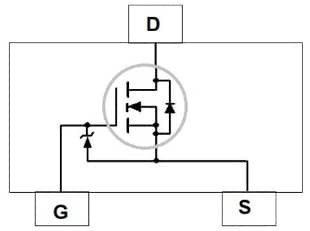 FDV301N MOSFET Pin Configuration