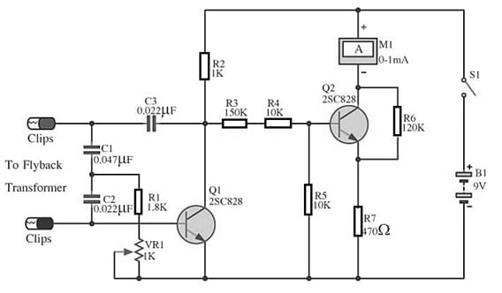 Flyback Transformer Tester Circuit