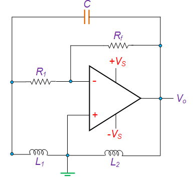 Hartley Oscillator Using OP-AMP