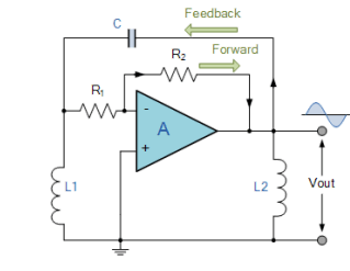 Hartley Oscillator Using Op-amp
