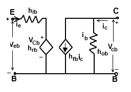 Hybrid Equivalent for CB Transistor
