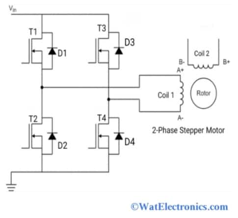 Circuit Diagram in H-bridge Configuration