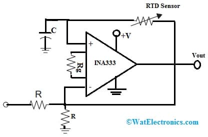 INA33 Instrumentation Amplifier with RTD