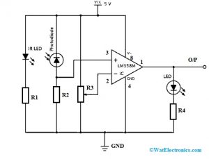 IR Sensor : Circuit Diagram, Types Working with Applications – Matha  Electronics