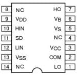 IR2110 IC Pin Configuration