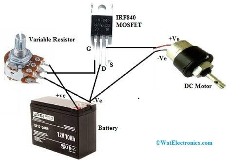 IRF840 MOSFET Circuit