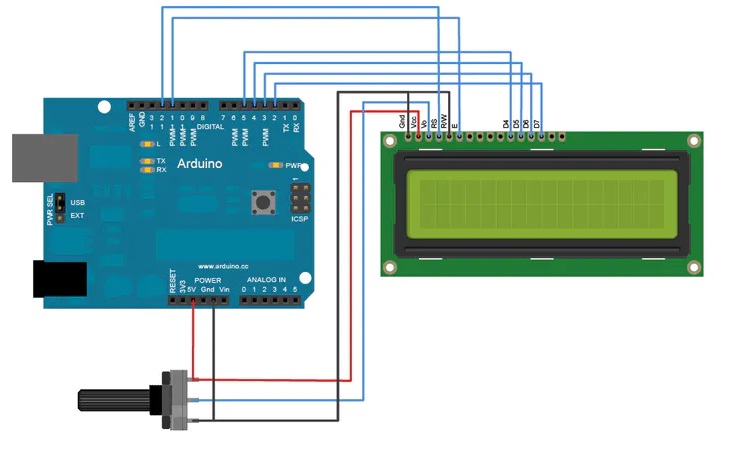 LCD 16X2 : Pin Configuration, Commands, Interfacing & Its Applications