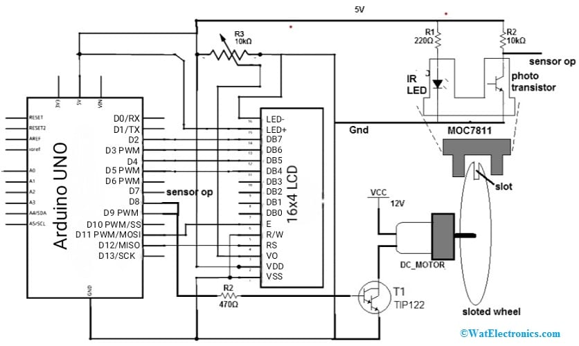 Interfacing MOC7811 Encoder Sensor with Arduino UNO