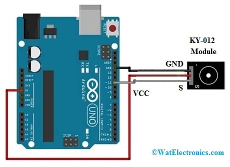 KY-012 Active Buzzer Module Interfacing with Arduino