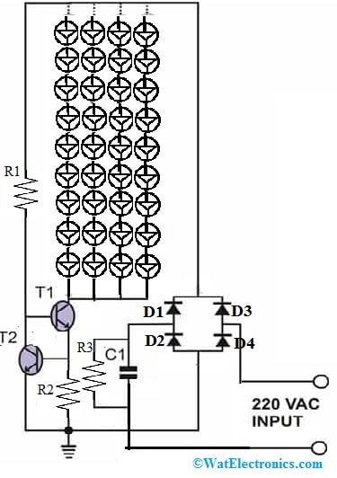 LED Tube Light Controlled by Current Circuit