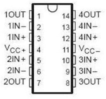 LM348 IC Pin Configuration