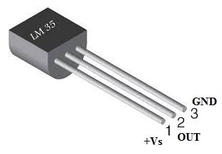 LM35 Temperature Sensor Pin Configuration