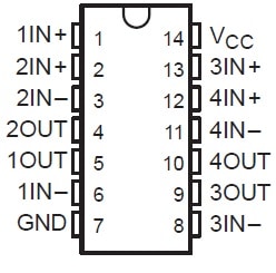 LM3900 IC Pin Configuration