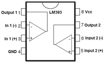 LM393 Comparator Pin Configuration