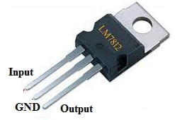 LM7812 IC Pin Configuration