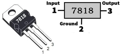 LM7818 IC Pin Configuration