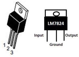 LM7824 IC Pin Configuration