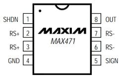 MAX471 Pin Configuration