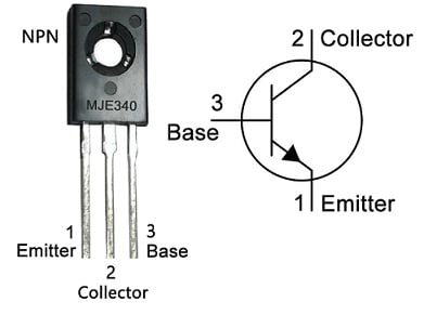 MJE340 Transistor Pin Configuration