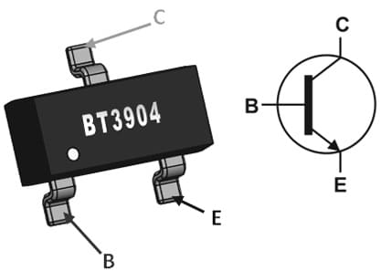 MMBT3904 Transistor Pin Configuration