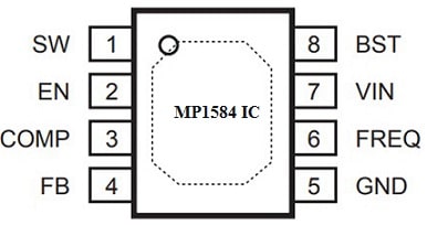 MP1584 IC Pin Configuration