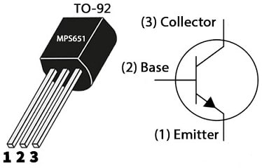 MPS651 Transistor Pin Configuration