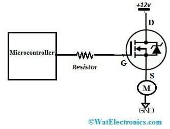 N Channel MOSFET Interfacing with a Microcontroller